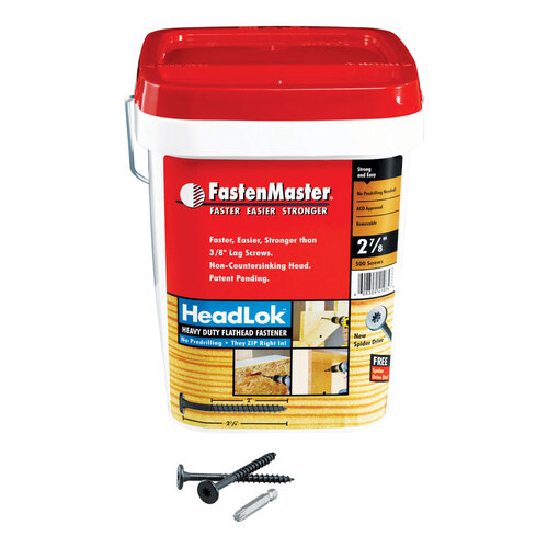 FastenMaster FMHLGM278-500 Wood Screws HeadLok No. 10 S X 2-7/8" L Spider Epoxy Epoxy