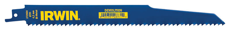 Irwin 372966P5 Demolition Reciprocating Blade Blue