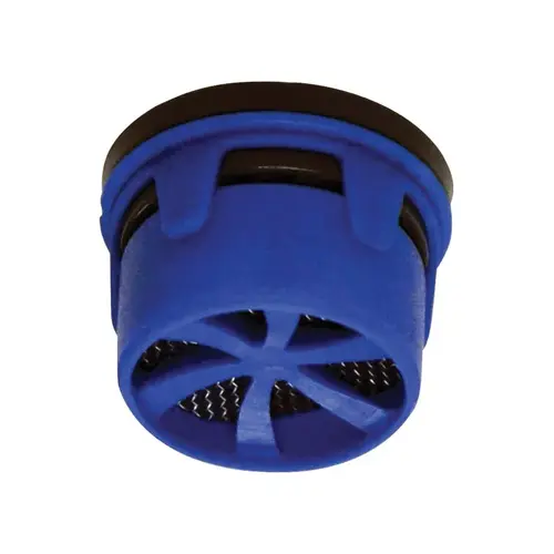 Faucet Aerator Insert, 15/16 or 55/64 in, Plastic, 1.5 gpm Blue