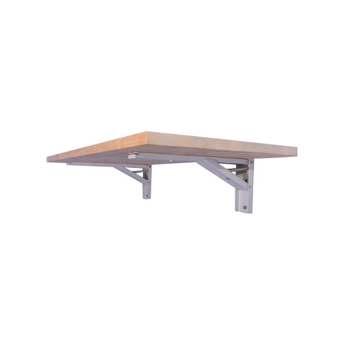 The Quick Bench 5420QBWHUB-48 Folding Work Table 48" L X 20" W Stationary 500 lb. cap. Brown
