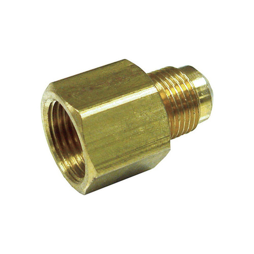 Reducing Adapter 1/2" Female Flare T X 5/8" D Male Flare Brass