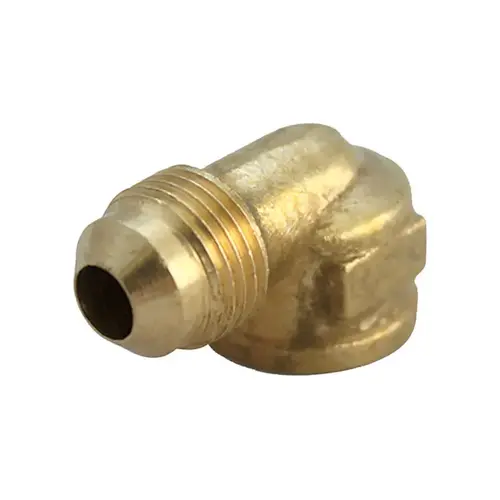 90 Degree Elbow 1/4" Flare T X 1/8" D FPT Brass