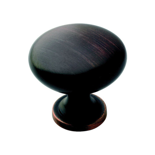 Cabinet Knob Allison Round 1-1/4" D 1-1/8" Oil Rubbed Bronze Oil Rubbed Bronze