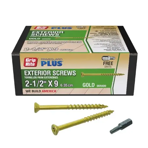 Deck Screws PrimeGuard Plus No. 9 S X 2-1/2" L Star Flat Head 1 lb Ceramic Coated