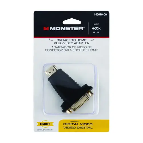 HDMI Adapter Just Hook It Up Black