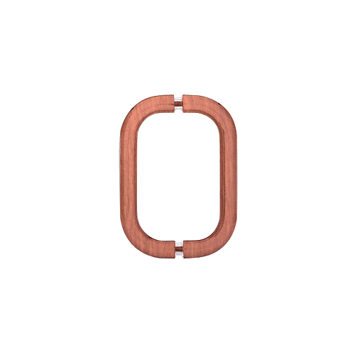 Antique Brushed Copper 8" Back-to-Back Solid 3/4" Diameter Pull Handles Without Metal Washers