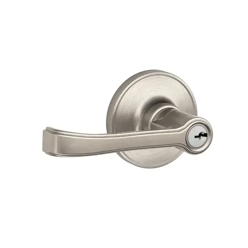 Keyed Entry Lever Torino Satin Nickel 1-3/4" Satin Nickel