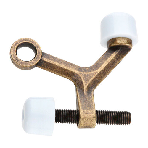 National Hardware N830120 Hinge Pin Door Stop Zinc Antique Brass Gold
