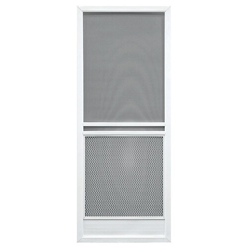 PRECISION 3230WH2868 Screen Door 79-3/4" H X 32" W Capri White Steel White