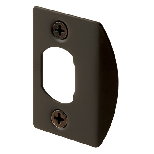 Latch Strike, 2-1/4 in L, 1-7/16 in W, Steel, Bronze Pair