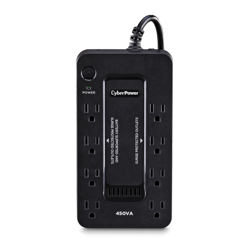 CyberPower 3002798 PC Battery Backup 890 J 5 ft. L 8 outlets Black