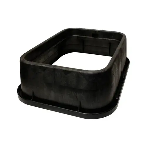 NDS 117-6 Riser for Valve Box 13" W X 6" H Rectangular Black Black