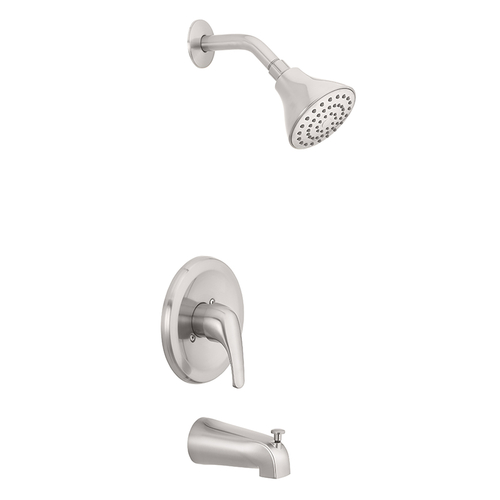 Tub and Shower Faucet 1-Handle Brushed Nickel Brushed Nickel