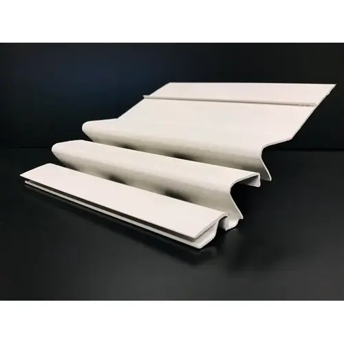 Gutter Guard WaterFall 4" W X 4 ft. L White PVC White