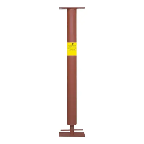 Marshall Stamping AC36303 Extend-O-Column Series Round Column, 6 ft 3 in to 6 ft 7 in Red