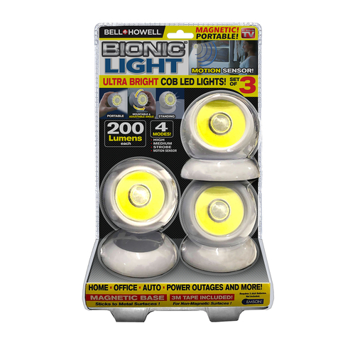 Accent Light As Seen On TV 2.95" L White Battery Powered LED 200 lm White