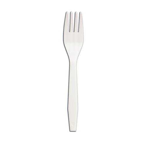 D & W Fine Pack Senate White Medium Weight Unwrapped White Fork, 1000 Each