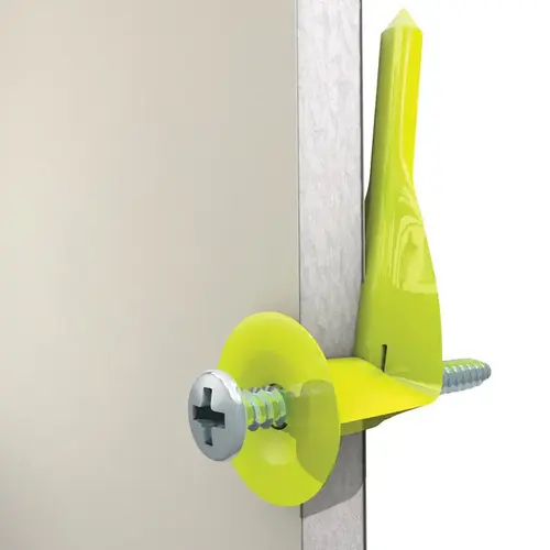 Wallboard Anchors .25" D X 2" L Plastic/Steel Pan Head Green