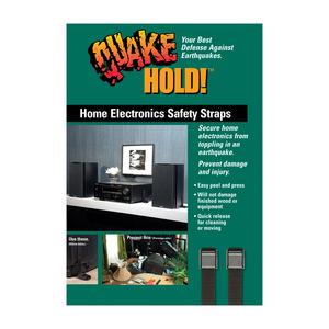 Quake Hold 4173 Electronic Safety 10" to 24" 50 lb. cap. Black