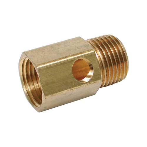 Pipe Adapter 1/8" D Brass Gold