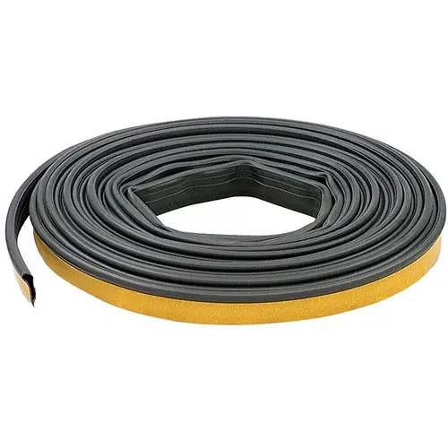 Weatherstrip Black Silicone For Doors 20 ft. L X 1/4" Black