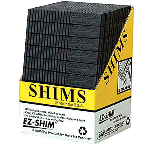 EZ SHIM ETC 2A ETC2 Shim, 7.9 in L, 1.19 in W, 0.06 to 0.33 in Thick, Plastic, Black