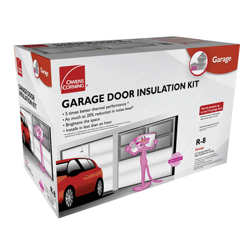Garage Door Insulation Kit 22" W X 54" L R-8 Faced Fiberglass Roll 65 sq ft