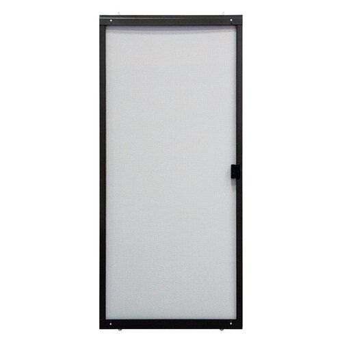 Adjustable Sliding Screen Door 79" H X 30" W Breezeway Bronze Steel Bronze