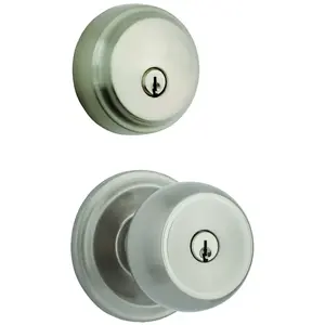 Brinks Push Pull Rotate Stafford Satin Nickel Entry Knob and Single Cylinder Deadbolt ANSI Grade 2 K Brinks Push Pull Rotate Stafford Satin Nickel Entry Knob and Single Cylinder Deadbolt ANSI Grade 2 K