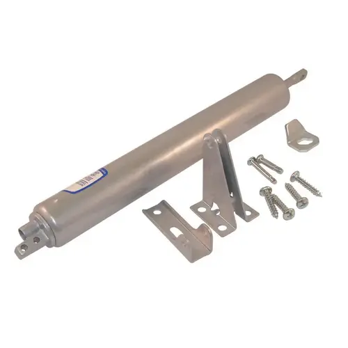 Door Closer Silver Aluminum Pneumatic Silver