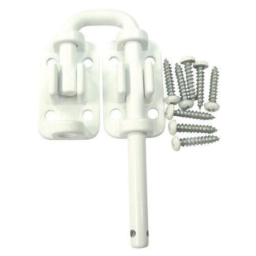 Sliding Glass Door Security Latch Steel White