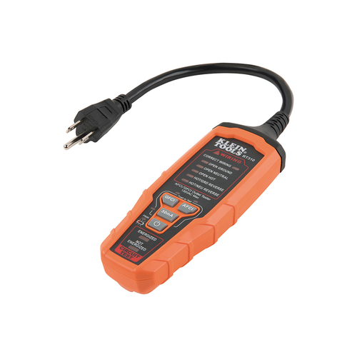 AFCI/GFCI Electrical Outlet Tester Black/Orange