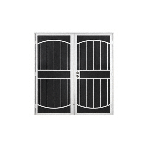 Gibraltar White 60" x 80" Double Security Door