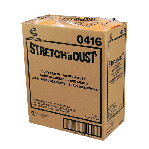 Chicopee Stretch n Dust(R) Medium Duty Yellow/Orange Dot 24 x 24