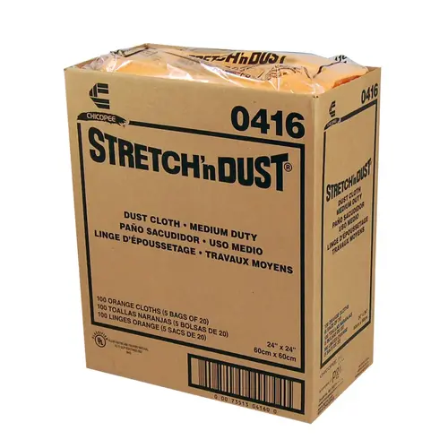 CHICOPEE 0416 Chicopee Stretch n Dust(R) Medium Duty Yellow/Orange Dot 24 x 24