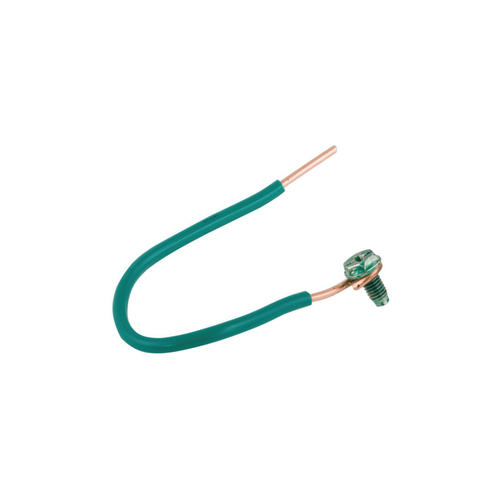 Grounding Pigtails 0.5" D X 8" L Green