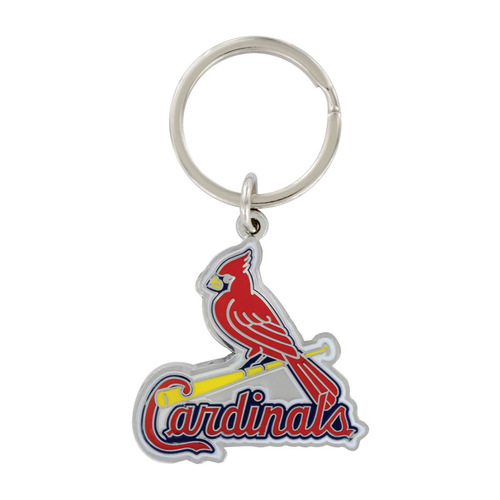 CalliopesCollections St. Louis Cardinals Silverplated Keychain