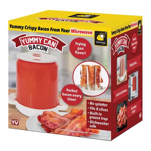 Yummy Can Bacon Plastic Red/White