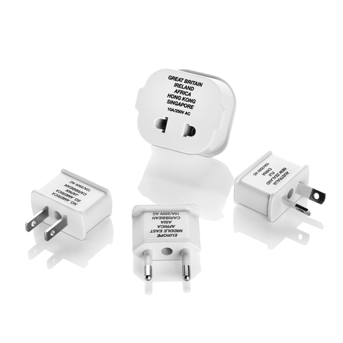 Adapter Plug In Type A/B/C/E/F/G For Worldwide White