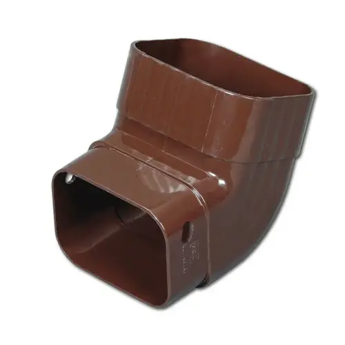 Gutter Elbow 4.25" H X 3.25" W X 4.25" L Brown Vinyl K Brown - pack of 20