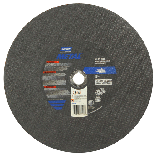 Cut-Off Wheel 14" D X 1" Aluminum Oxide