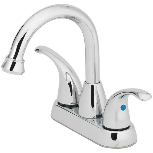Two-Handle Bathroom Sink Faucet Chrome 4" Chrome