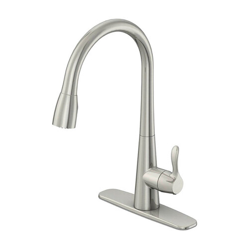 Pull-Down Kitchen Faucet Vela One Handle Brushed Nickel Brushed Nickel