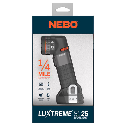 Spotlight Luxtreme 400 lm Black/Gray LED 18650 Battery Black/Gray