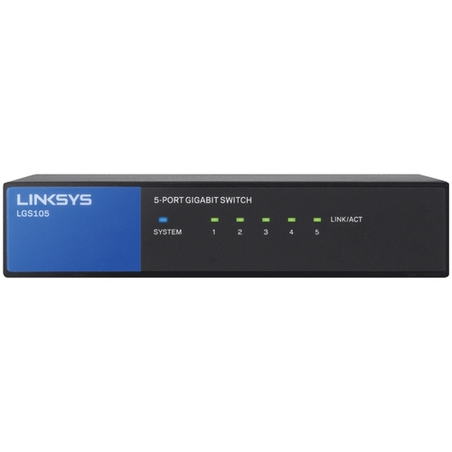 Linksys LKSLGS105 Desktop Gigabit Switch-5 Ports
