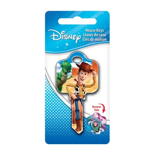 Key Blank Disney Buzz/Woody House 68 SC1 Single For Schlage Locks Multicolored