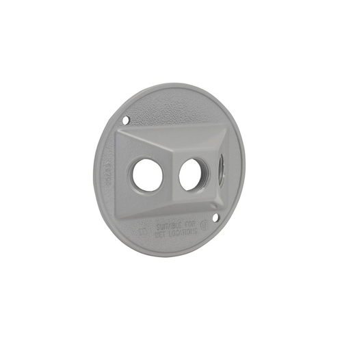 BELL 3005705 Weatherproof Cover Round Die cast Aluminum Gray