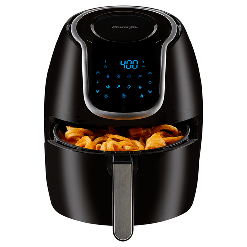 PowerXL PAF-7QB Digital Air Fryer Vortex Black 7 qt Programmable Black