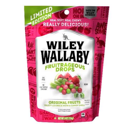 Fruitrageous Drops Watermelon, Green Apple & Strawberry 8 oz - pack of 10