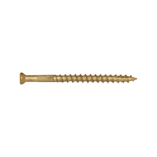 Screw Products FSC721 Wood Screws No. 7 S X 2" L Star Bronze 1 lb lb